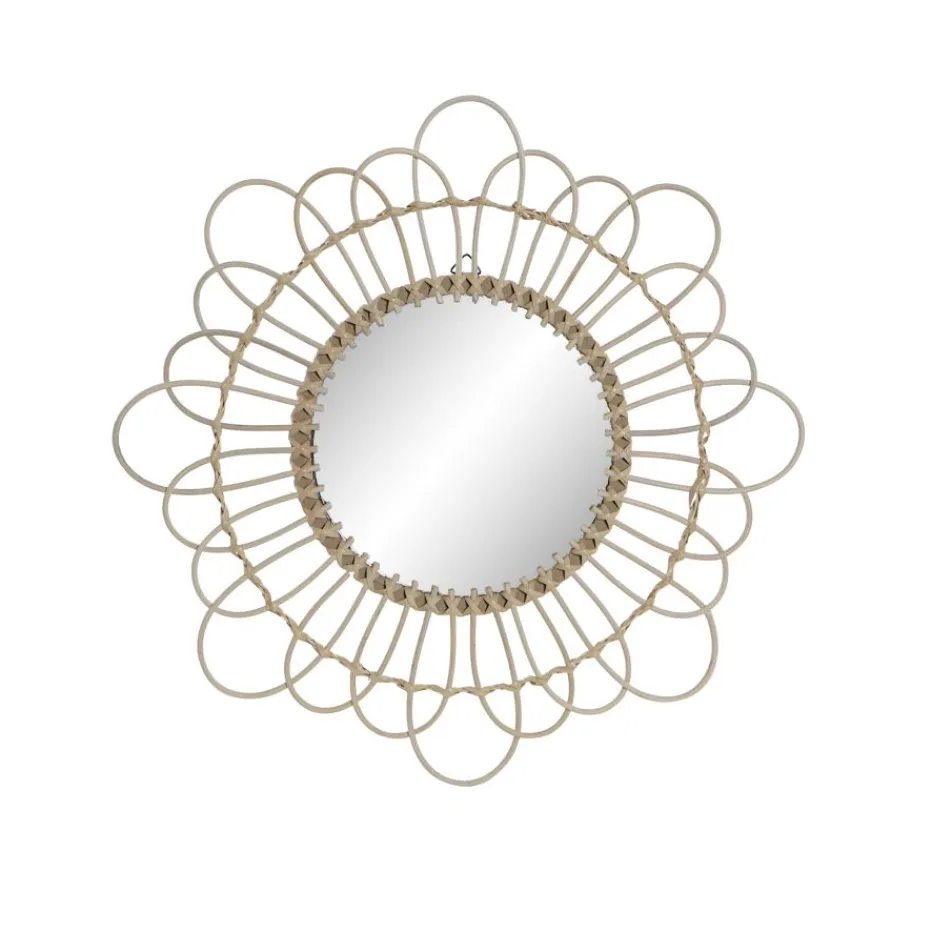 Ahin Miroir en rotin miroir naturel^Banak Online