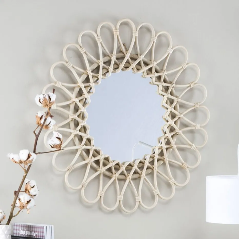 Aik Miroir 60d rotin naturel^Banak Clearance