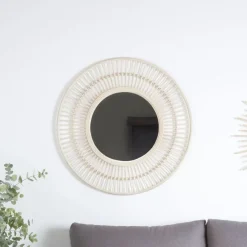 Amares Miroir rotin naturel^Banak Online