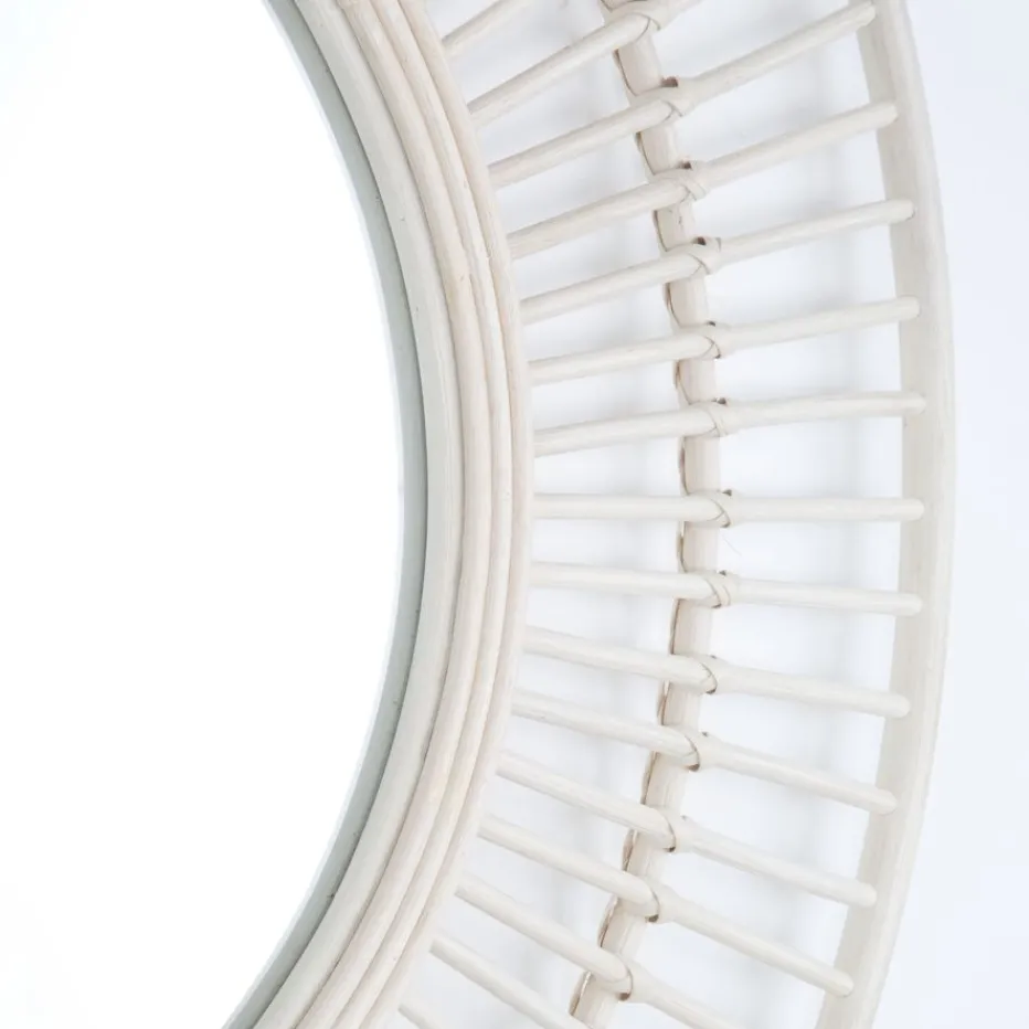 Amares Miroir rotin naturel^Banak Online
