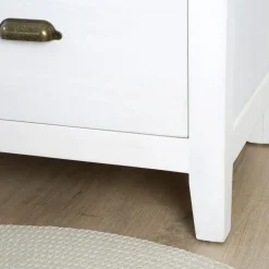 Avelin Commode blanc et naturel^Banak Discount