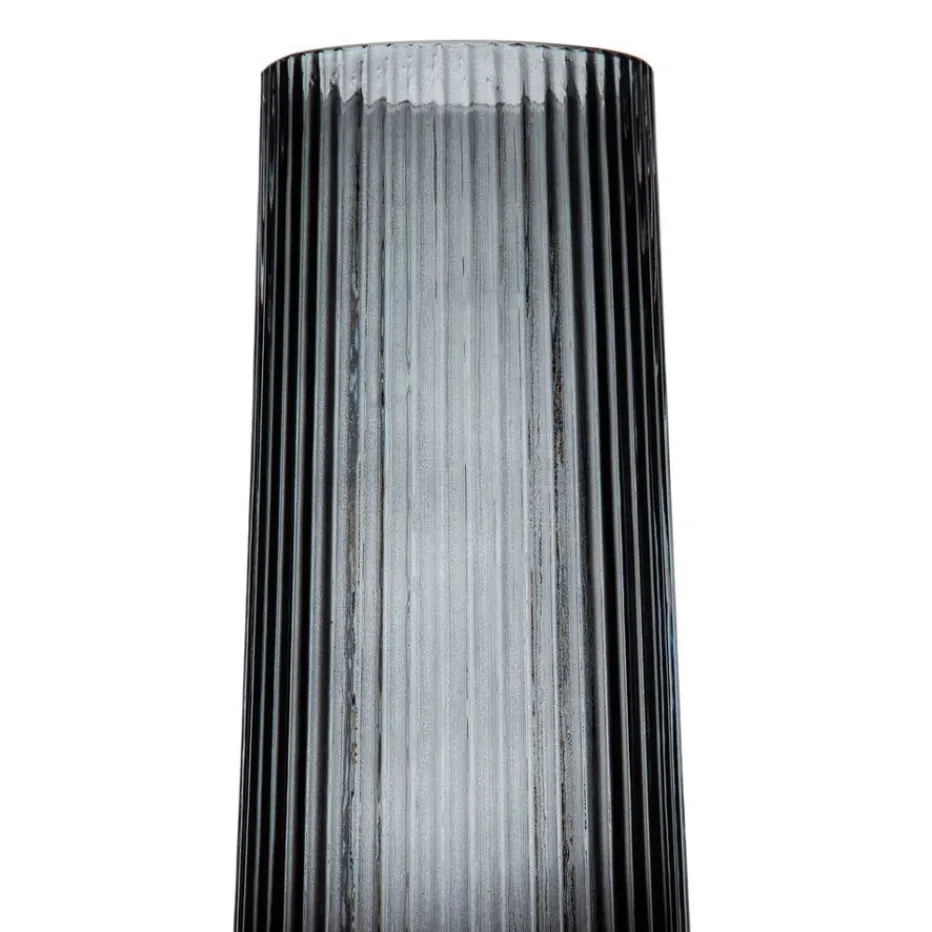 Bada Vase gris décoration en verre^Banak Online
