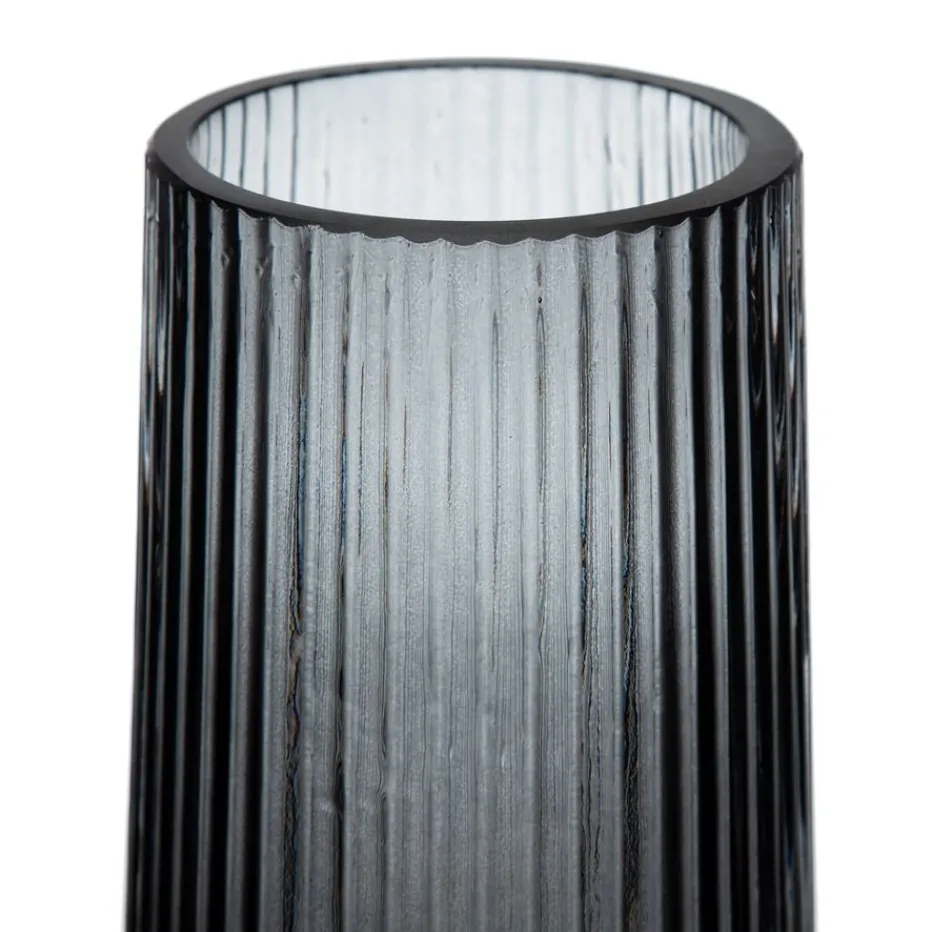 Bada Vase gris décoration en verre^Banak Online