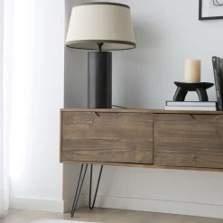 Baltic Meuble tv en bois massif et métal^Banak Outlet
