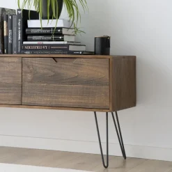 Baltic Meuble tv en bois massif et métal^Banak Outlet
