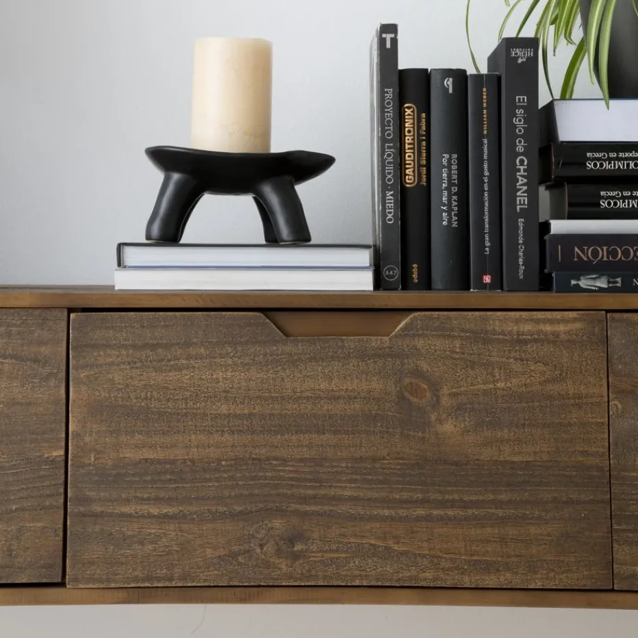 Baltic Meuble tv en bois massif et métal^Banak Outlet