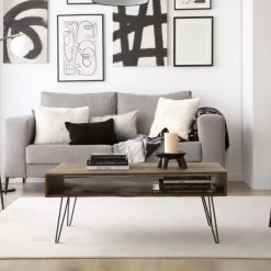 Baltic Table en bois massif et métal^Banak Sale
