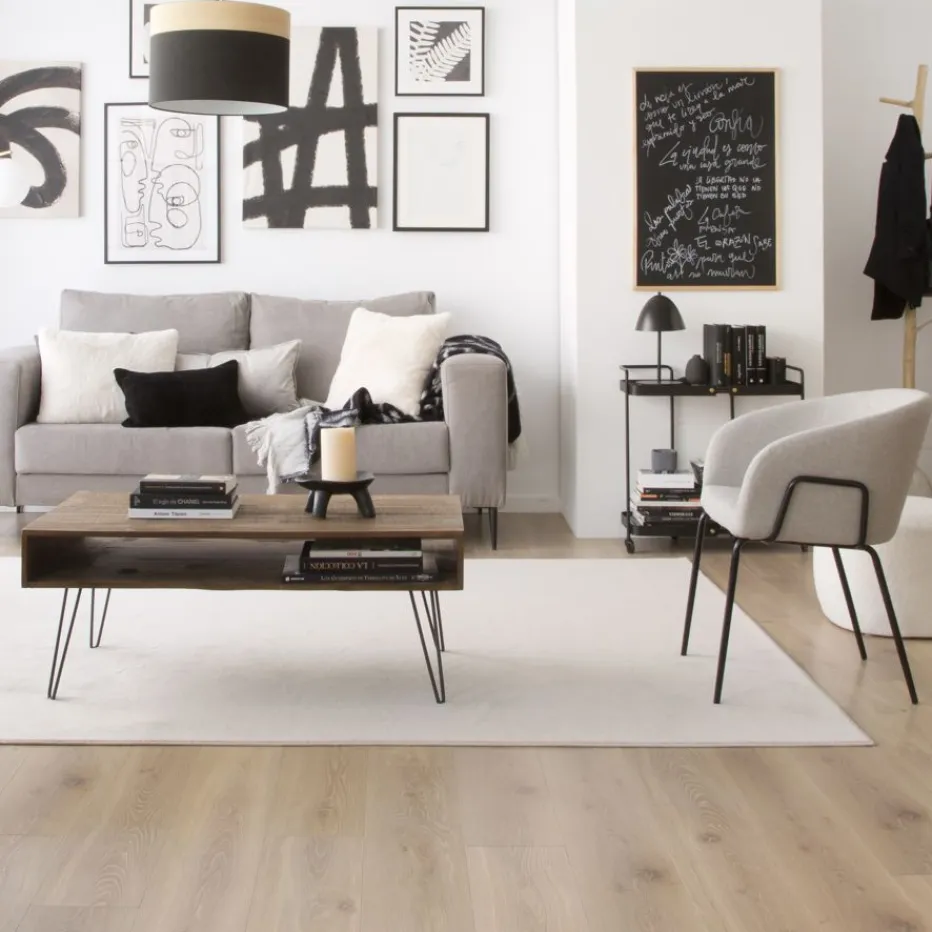 Baltic Table en bois massif et métal^Banak Sale