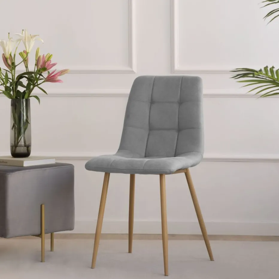 Basilea Chaise rembourrée gris^Banak Best