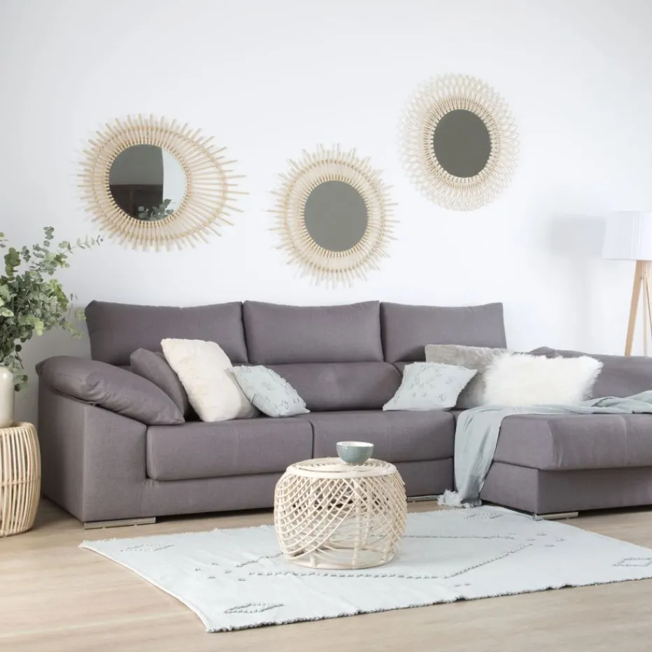 Beira Miroir rotin naturel^Banak