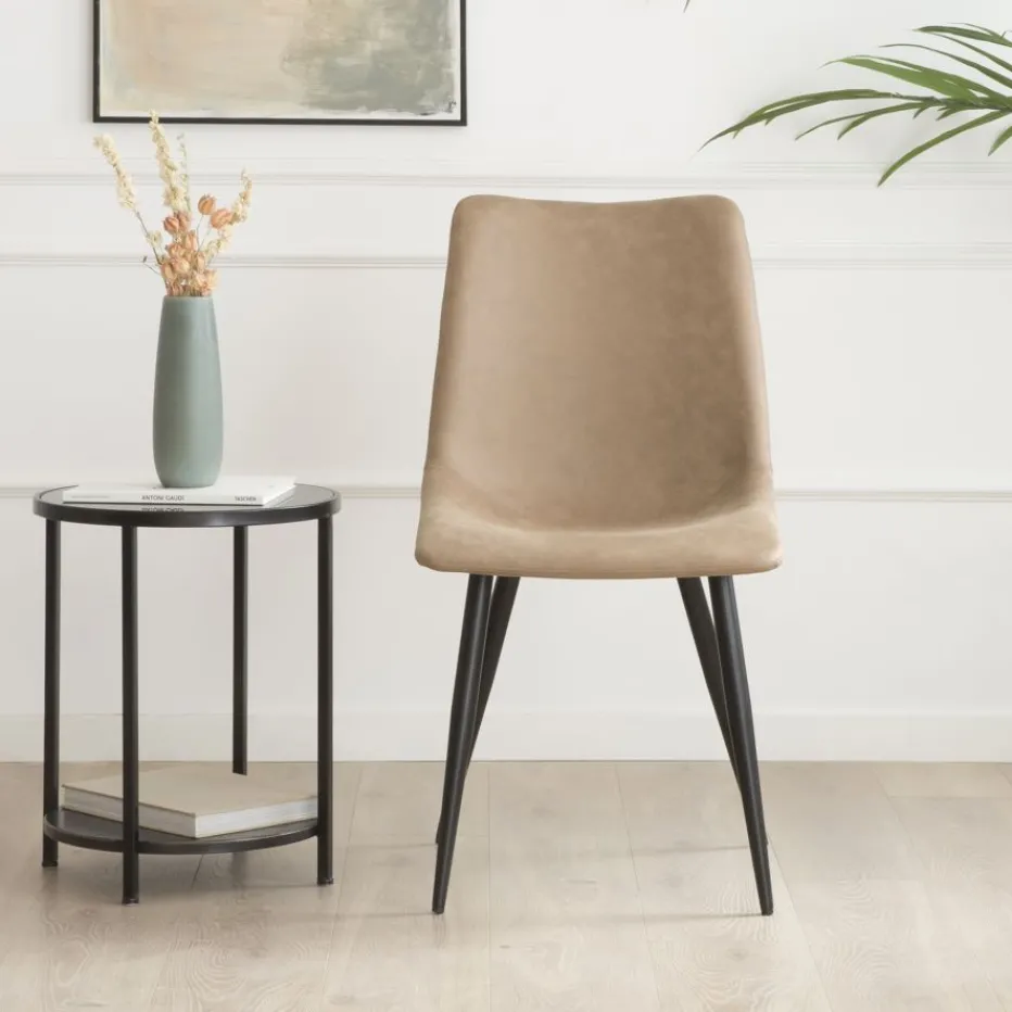 Belmont Chaise rembourrée camel^Banak