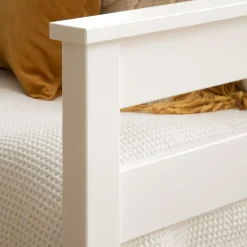 Bemy Lit nid pour matelas de 90x190 laqué en blanc^Banak Hot