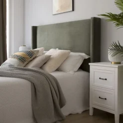 Berek T&ecirc;te de lit velours c&ocirc;telé pour lit de 15^Banak