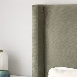 Berek Tête de lit velours côtelé pour lit de 15^Banak