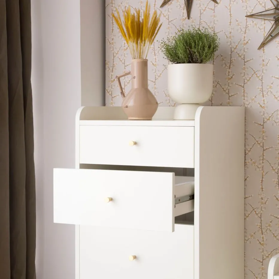 Berna Commode en bois laqué blanc^Banak Outlet