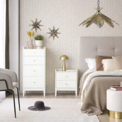 Berna Commode en bois laqué blanc^Banak Outlet