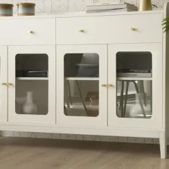 Berna Vitrine en bois laqué blanc^Banak Best