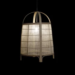 Bety Lustre en bambou lin naturel marron^Banak Discount