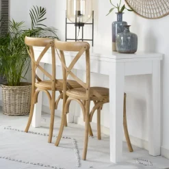 Bihar Chaise en bois massif d'orme couleur naturelle^Banak Online