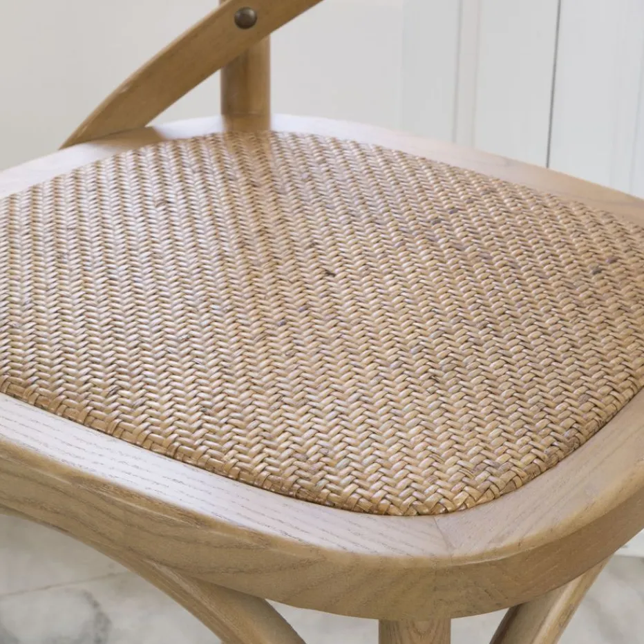 Bihar Chaise en bois massif d'orme couleur naturelle^Banak Online