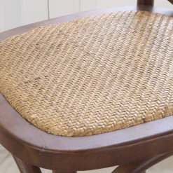 Bihar Chaise en bois massif d'orme couleur teck^Banak