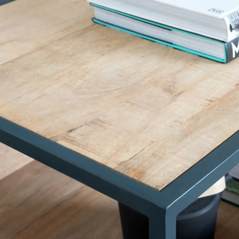 Boston Table basse en bois massif de manguier et métal^Banak New