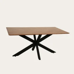 Bridger Mesa de comedor rectangular de madera y metal^Banak Best