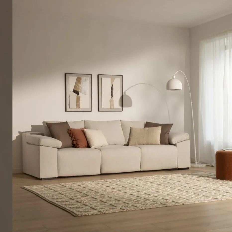 Bruni Canapé 4 places beige^Banak Outlet