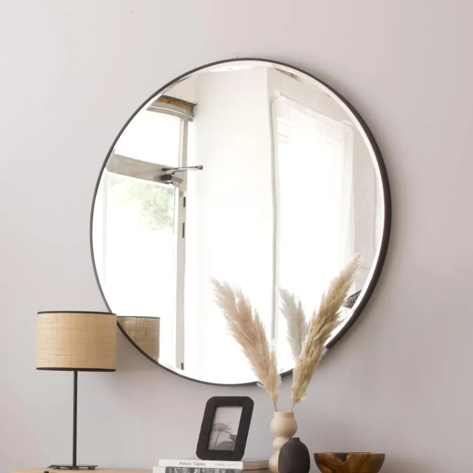 Caly Miroir noir en aluminium - verre^Banak Best