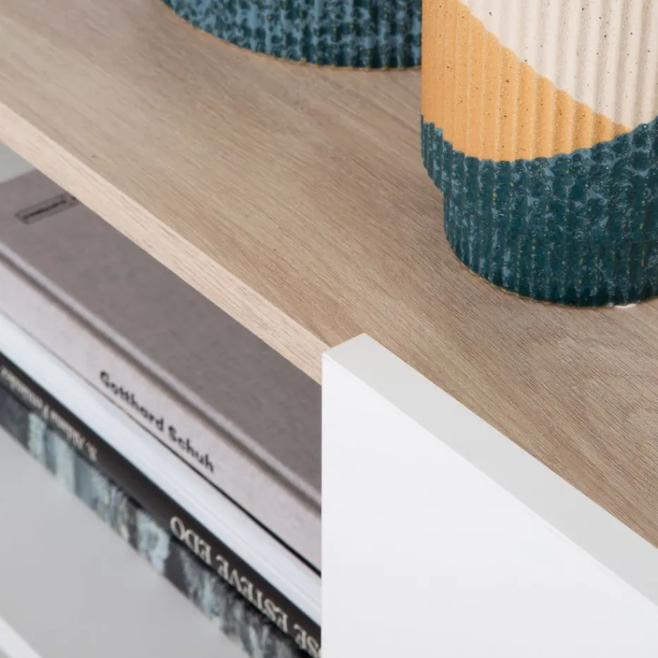 Canes Buffet bas blanc mat et naturel duna^Banak Clearance