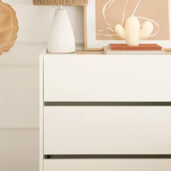 Canes Commode blanc mat et naturel duna^Banak Online