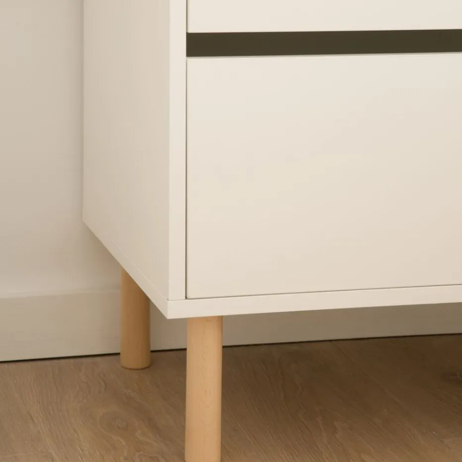 Canes Commode blanc mat et naturel duna^Banak Online