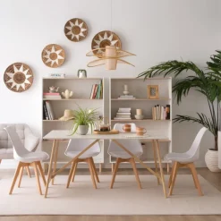 Canes étagère blanc mat et naturel duna^Banak New