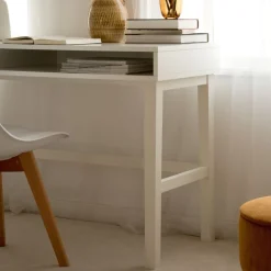 Ceilan Bureau en laqué blanc avec tiroir^Banak Hot
