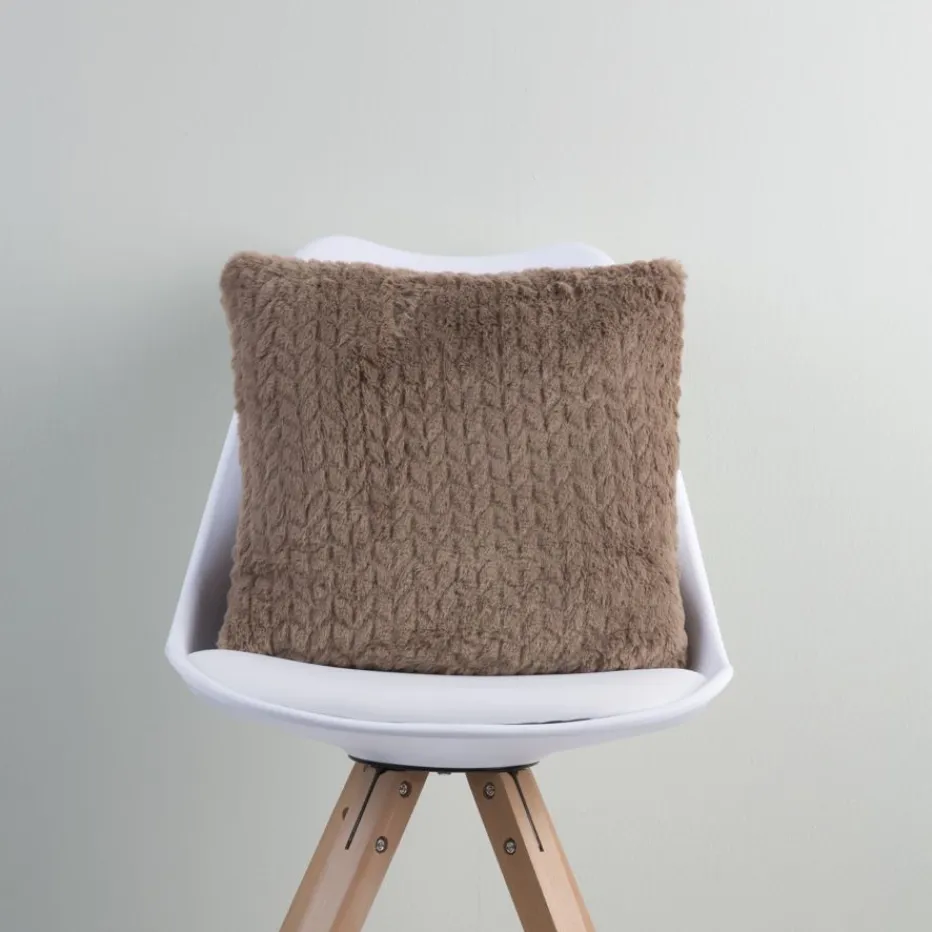 Chay Coussin chevron taupé^Banak Hot