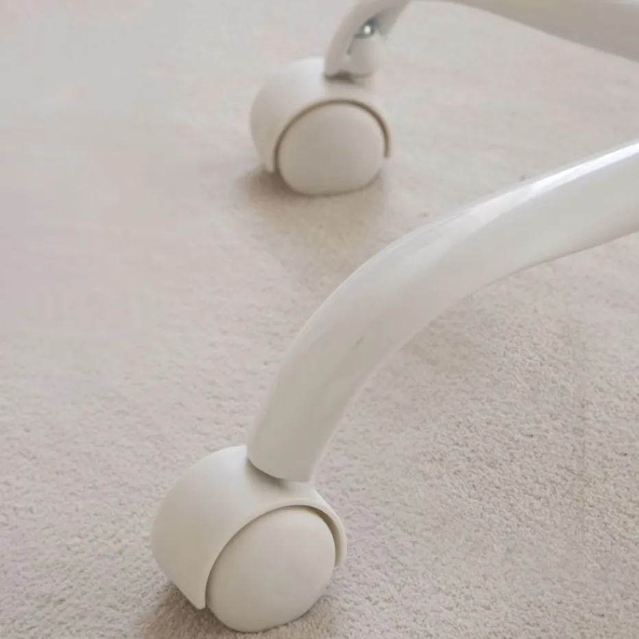 Christie Chaise de bureau blanche à roulettes^Banak Hot