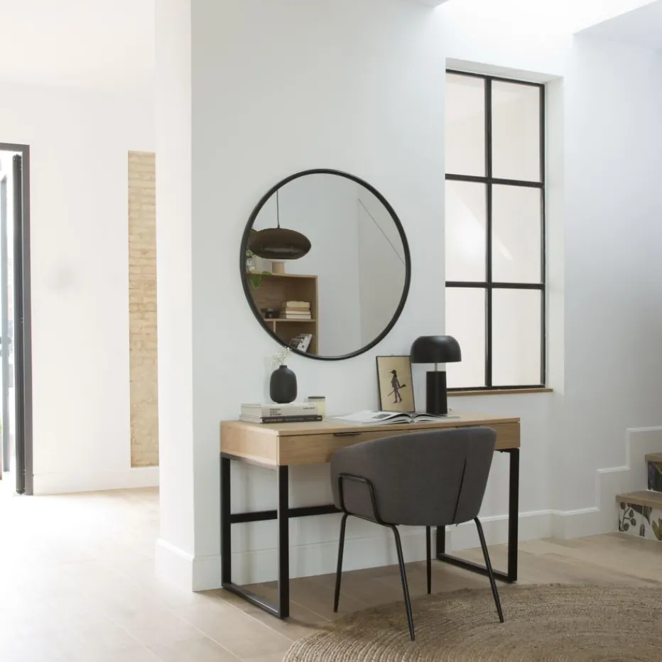 Coimbra Bureau en bois et métal avec tiroirs^Banak