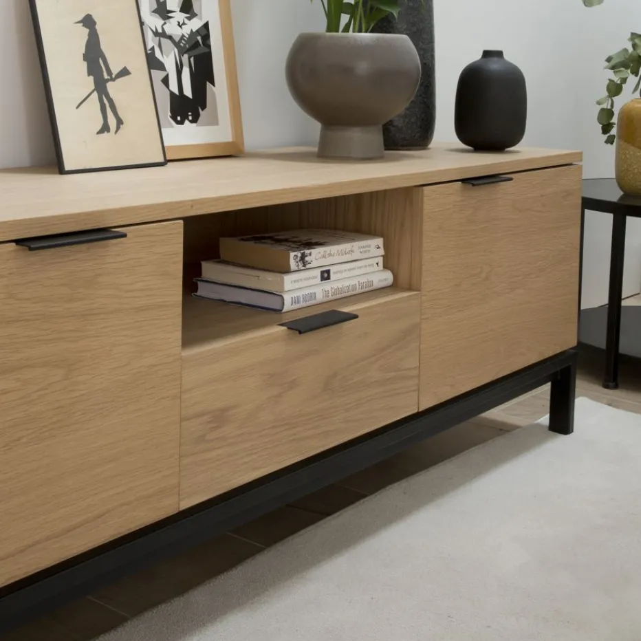 Coimbra Meuble tv en bois et métal^Banak New