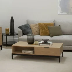 Coimbra Table basse en bois et métal^Banak Online