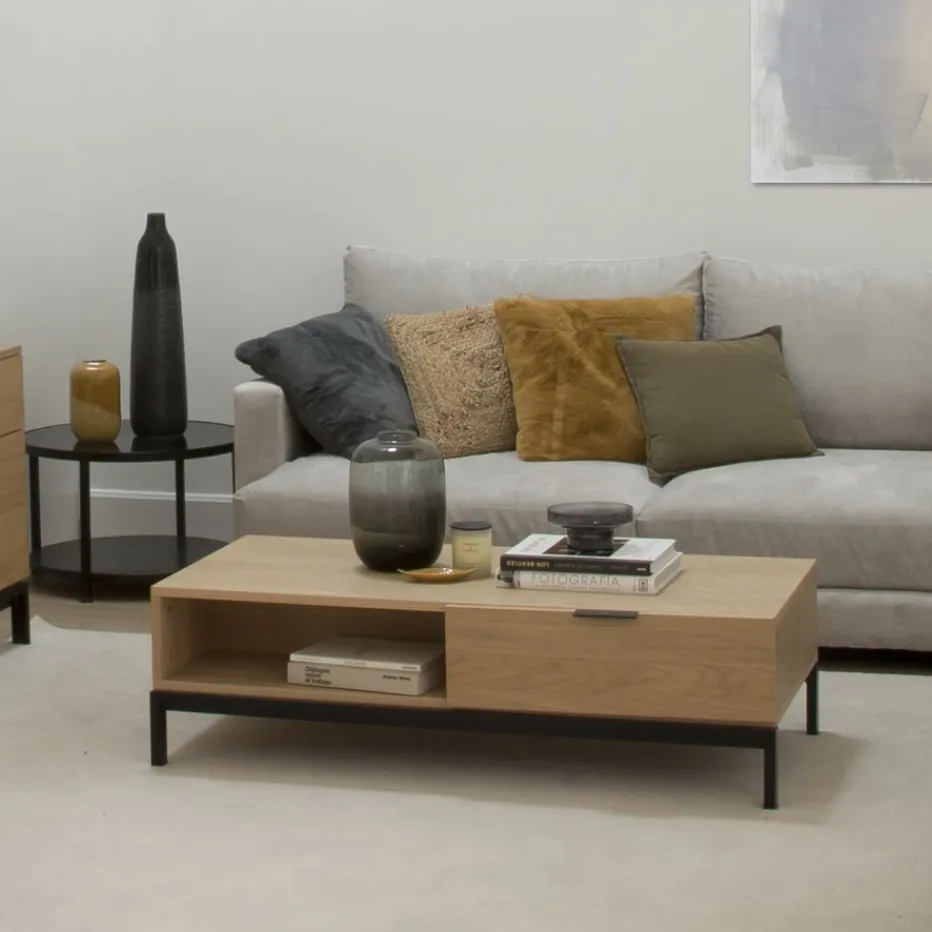 Coimbra Table basse en bois et métal^Banak Online