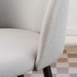 Curie Chaise rembourrée gris^Banak Discount