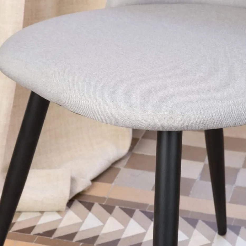Curie Chaise rembourrée gris^Banak Discount