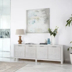 Cuzco Buffet bas en bois massif blanc wild^Banak