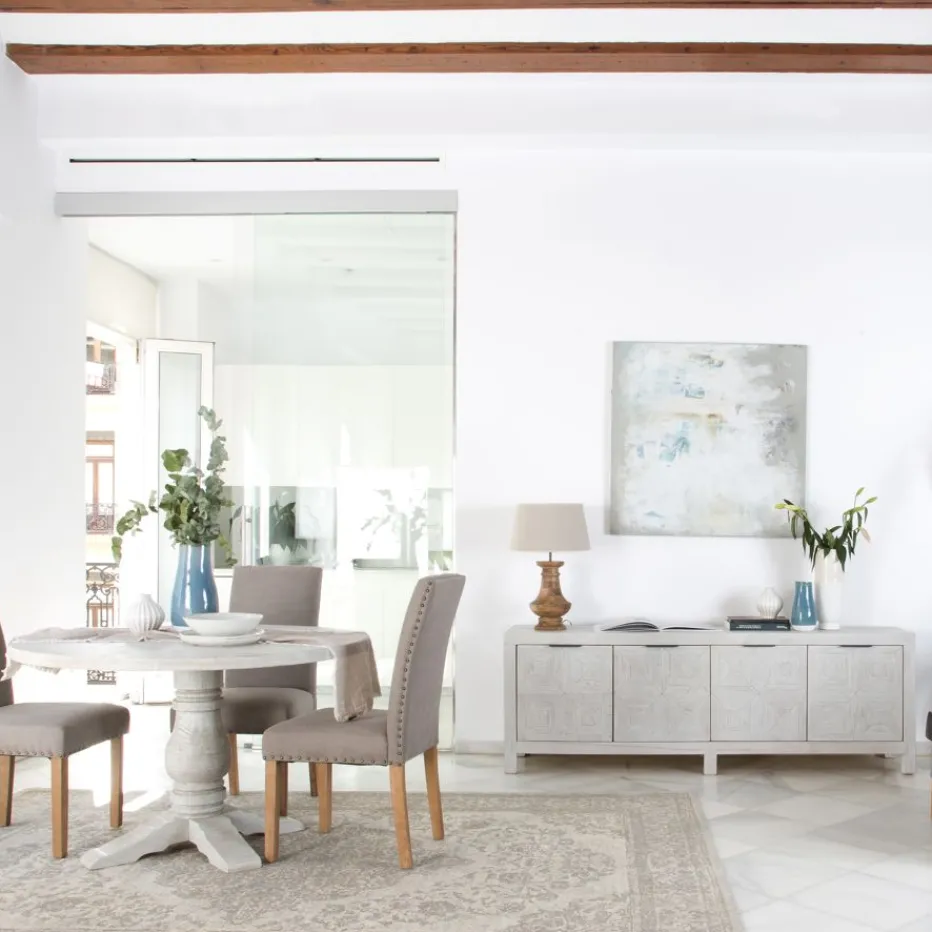 Cuzco Buffet bas en bois massif blanc wild^Banak