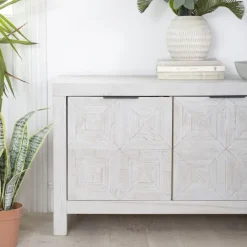 Cuzco Buffet bas en bois massif blanc wild^Banak