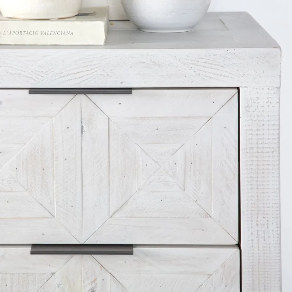 Cuzco Commode en bois massif blanc wild^Banak Sale