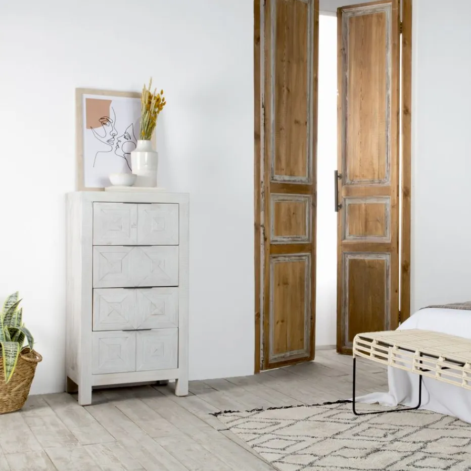 Cuzco Commode en bois massif blanc wild^Banak Best