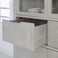 Cuzco Vitrine en bois massif blanc wild^Banak Discount
