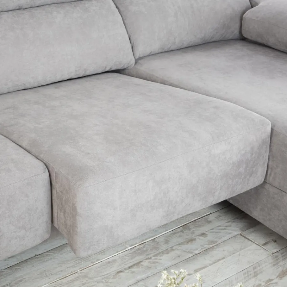 Dandy Canapé d'angle droite 4 places gris avec rangement^Banak Sale