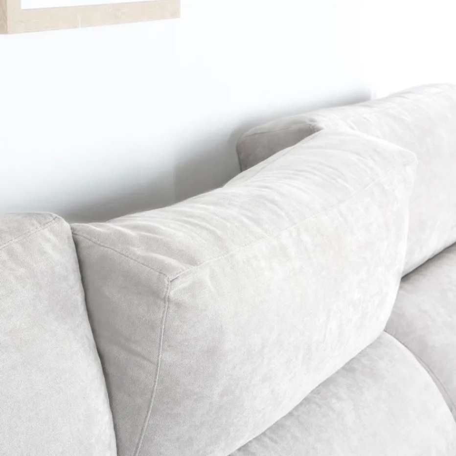 Dandy Canapé d'angle droite 4 places beige avec rangement^Banak New